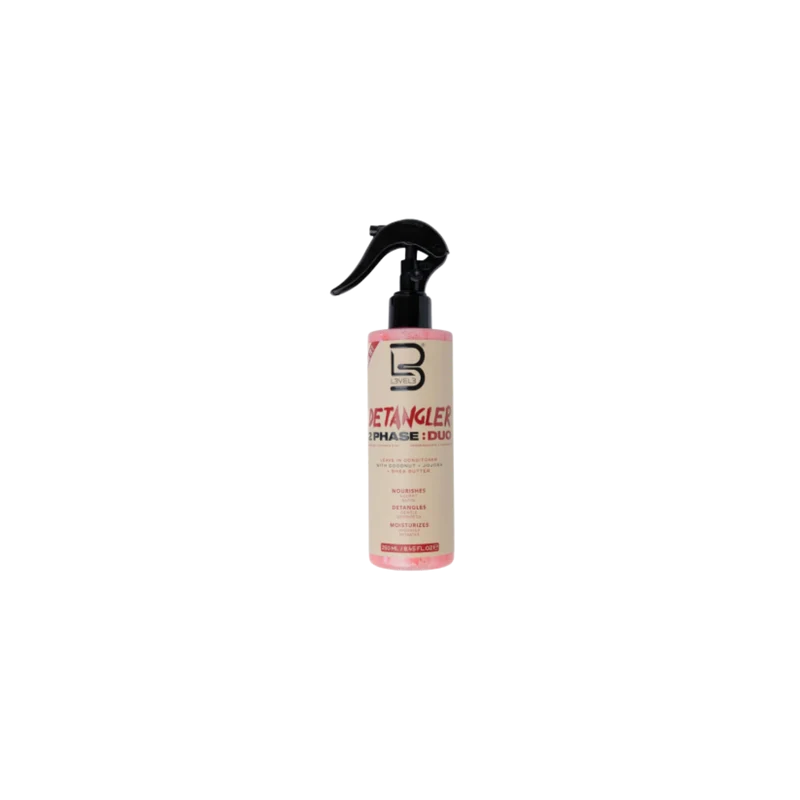 Spray démêlant biphasé – Hydratation & brillance