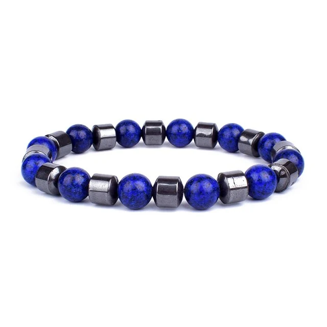 Bracelet perle tigre & hématite s'emmêle