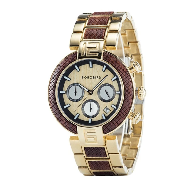 Montre bois chronographe Bobo Bird