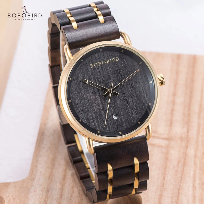 Montre bois Bobo Bird quartz GT034