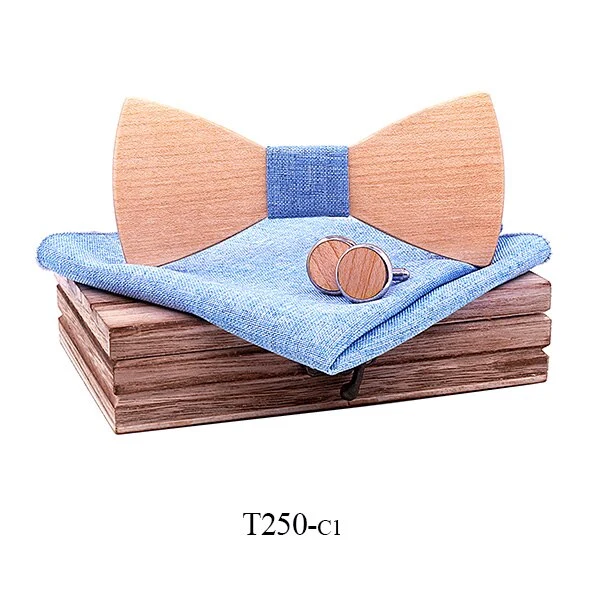 Nœud papillon coffret bois T250