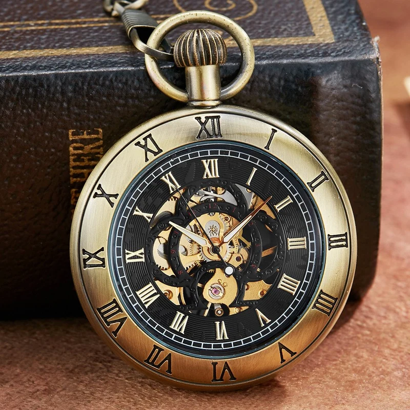 Montre gousset mécanique en Bronze rétro