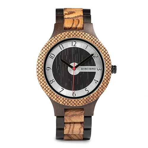 BOBO oiseau bois montre Masculino montres à Quartz