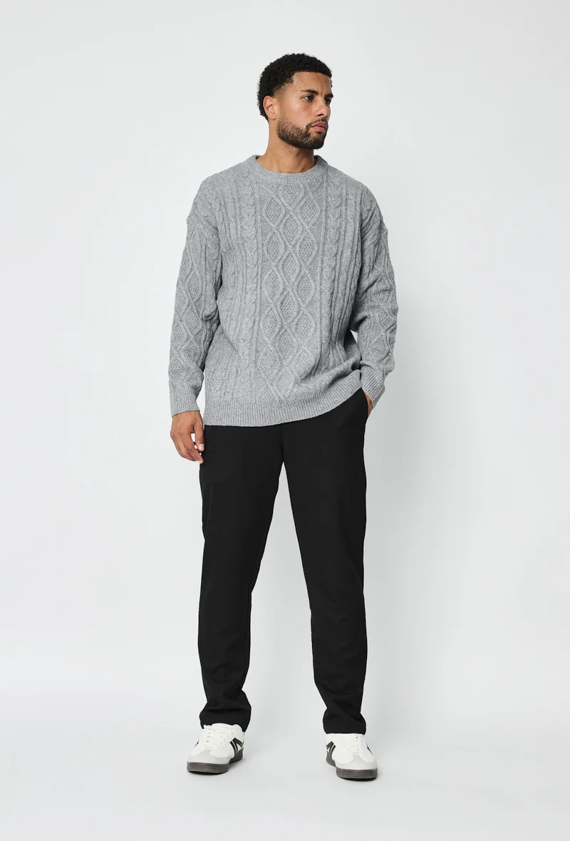 🔥 Pull tressé à col rond