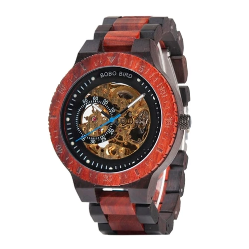 BOBO BIRD - montre mécanique automatique Deluxe pour hommes W-R05
