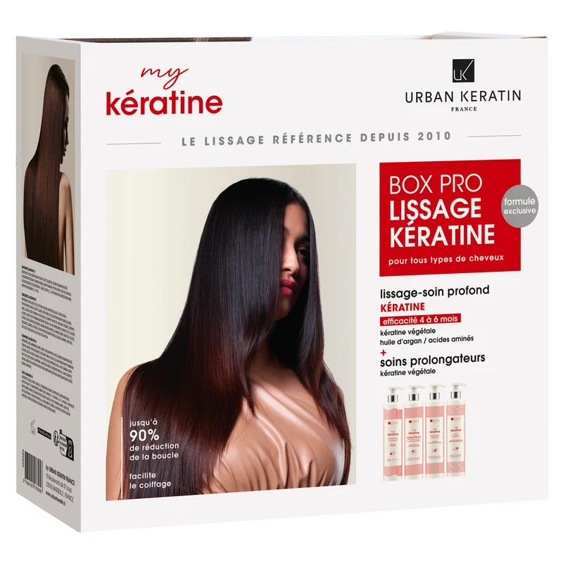 Box Pro Lissage Kératine My Kératine Urban Keratin 6x400ML