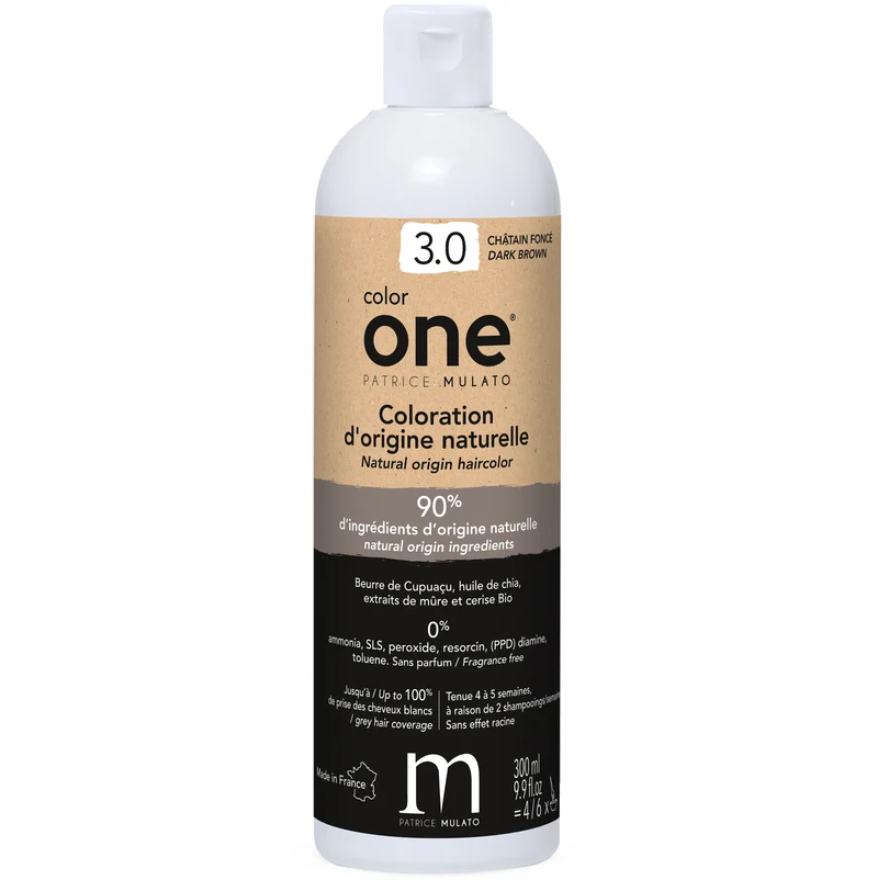 Coloration Naturelle 3.0 CHÂTAIN FONCÉ Color One Mulato 300 ML