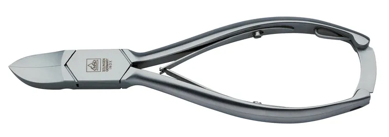 Nagelzange rostfrei 14,5 cm, durchgesteckt, kariert