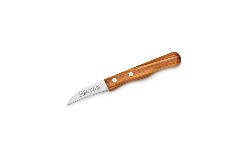 Küchenmesser Olivenholzgriff 6 cm gebogen