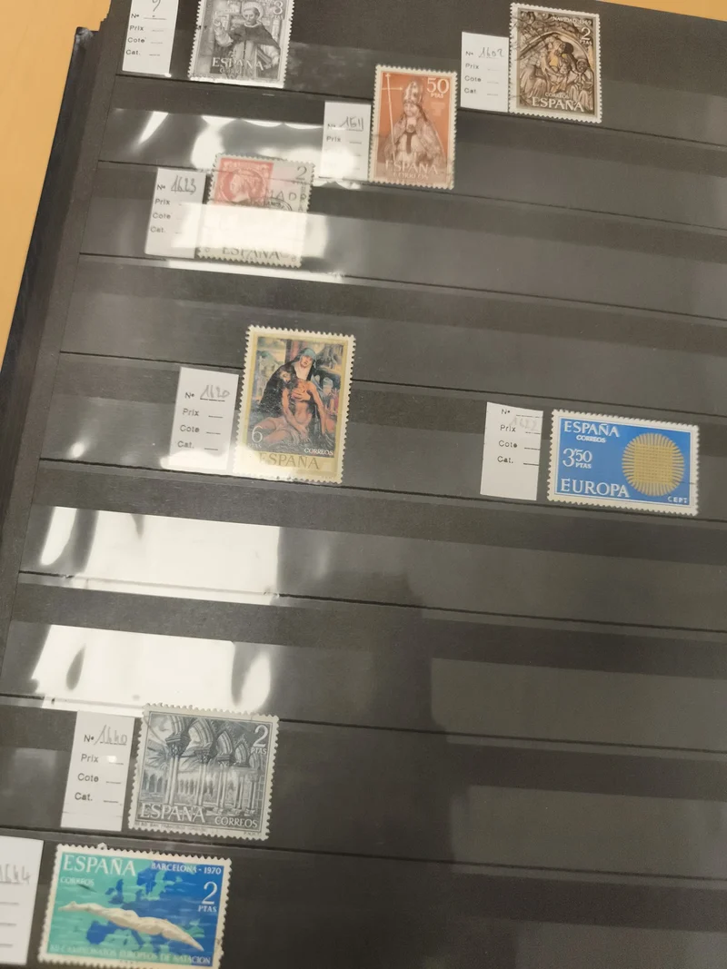 Timbres Espagne CORREOS lot thématique architecture art Europa philatélie