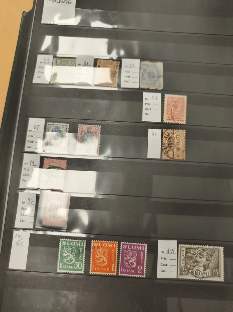Timbres Finlande anciens et modernes SUOMI lot philatélie oblitérés neufs