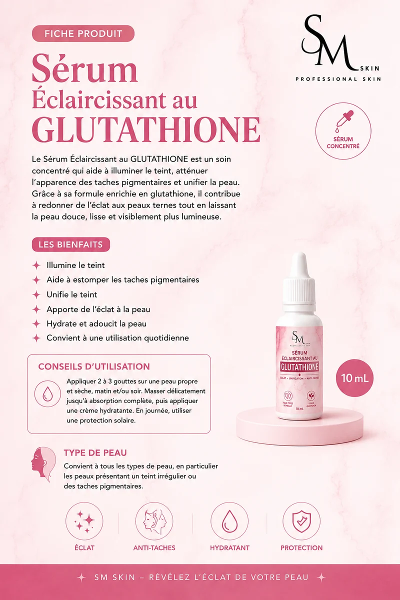 SÉRUM ÉCLAIRCISSANT AU GLUTHATIONE