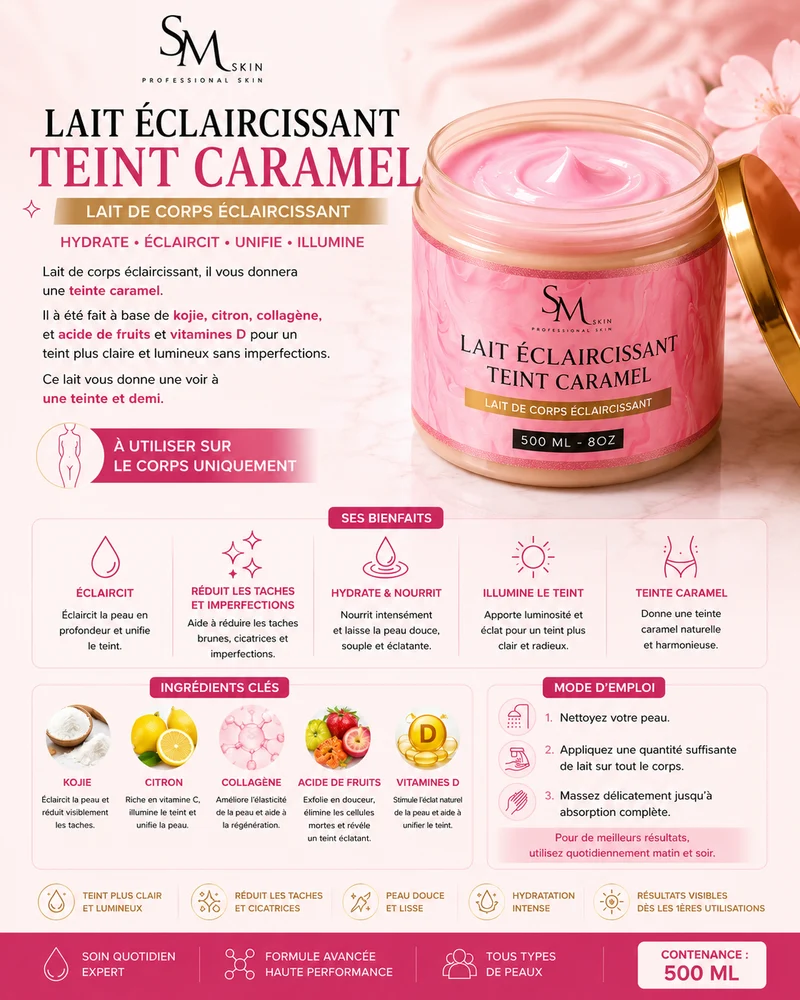LAIT DE CORPS ÉCLAIRCISSANT TEINTE CARAMEL