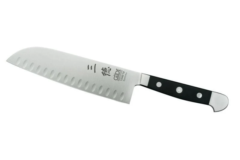 Santokumesser mit Kullen, Klingenlänge 18 cm