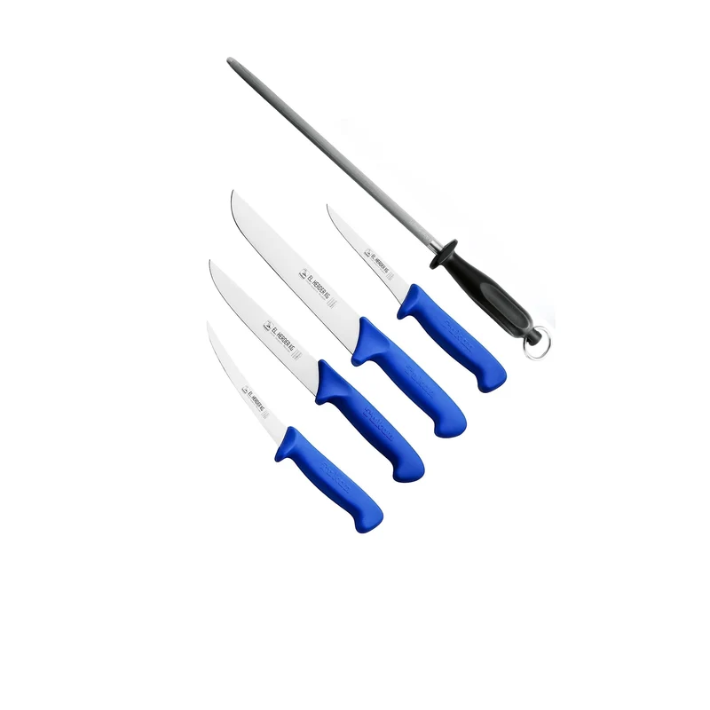 Fleischer / Schlachtmesserset 5tlg., Profigrip, rutschfest