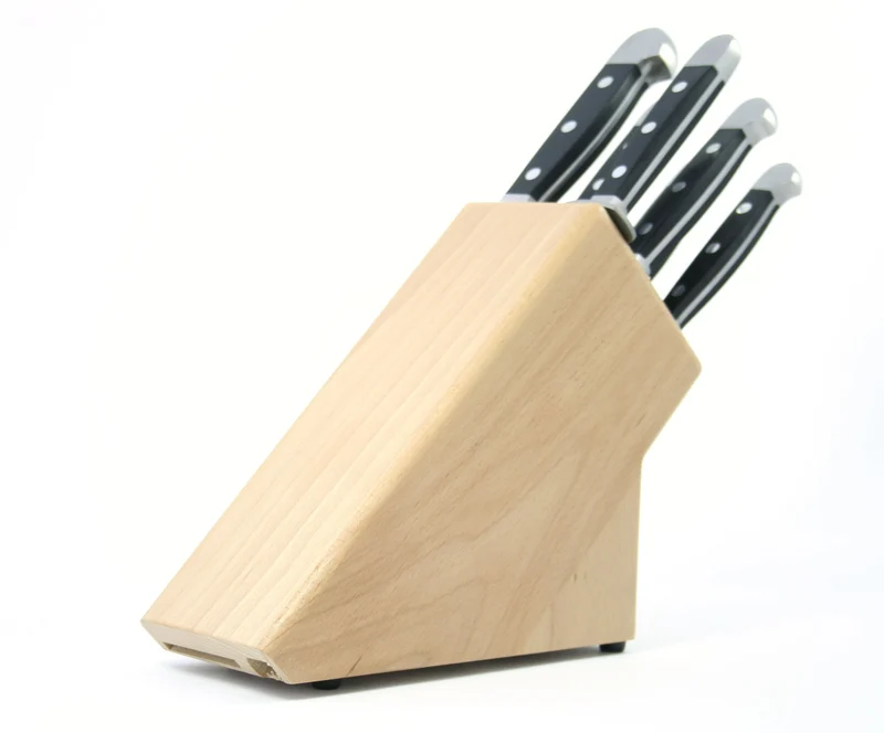 Messerblock, Alpha, Buche natur, 7tlg.