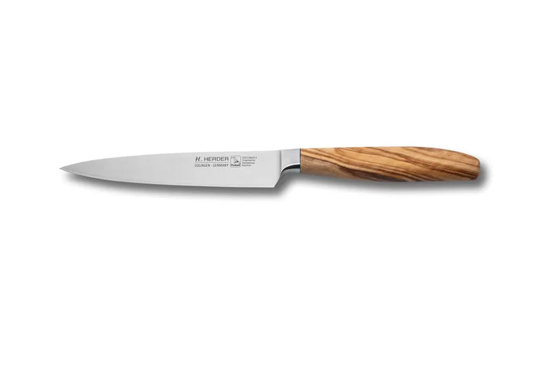 Schinkenmesser Eterno, Olivenholz, Klingenlänge 16cm, geschmiedet
