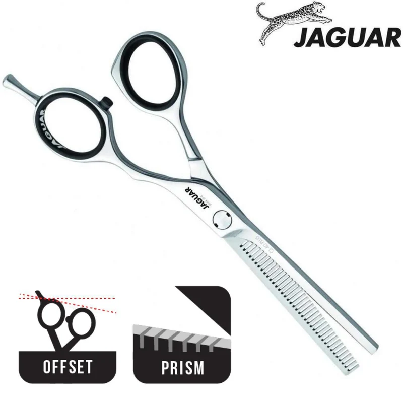 Jaguar Ciseaux à effiler décalés pour gauchers Silver Line CJ 40 Plus