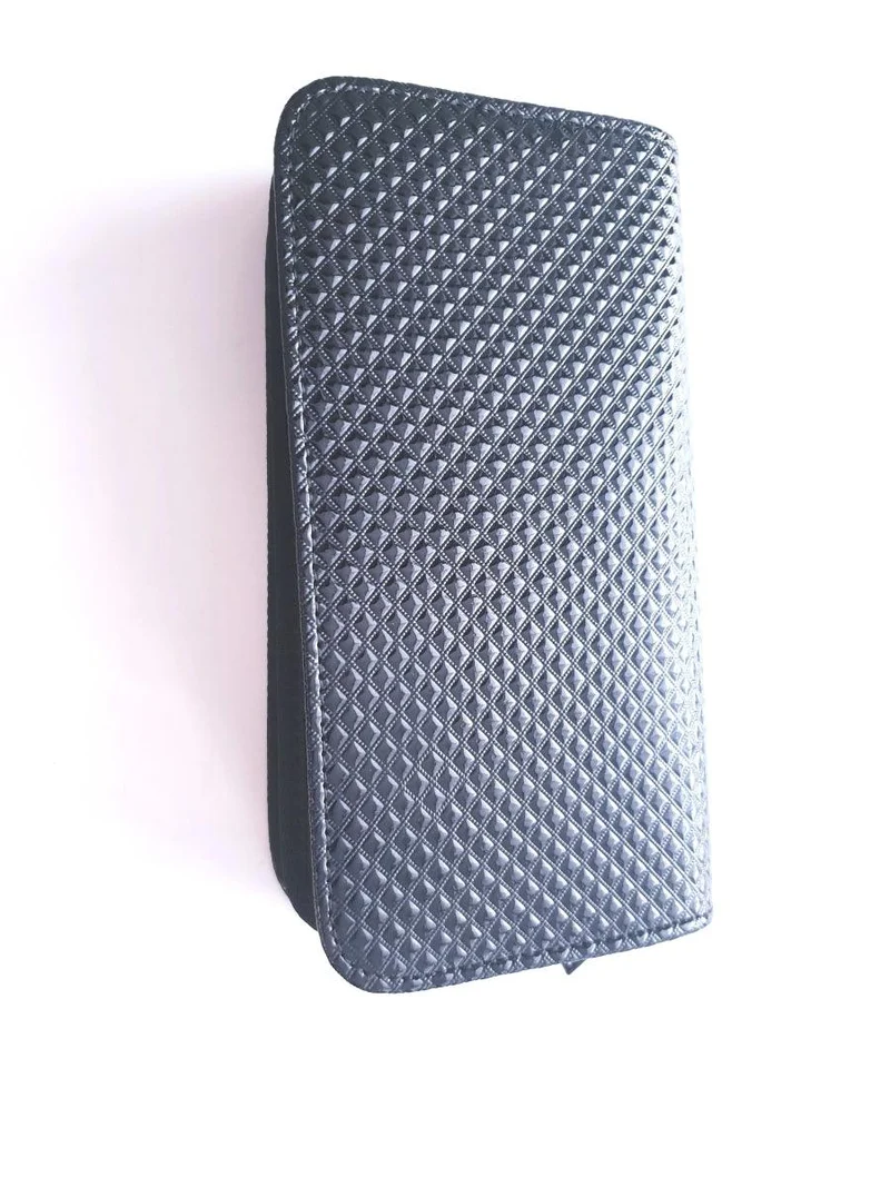 4pcs - Pochette à ciseaux en cuir noir