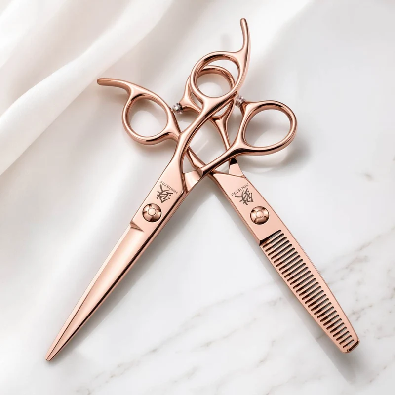 Ensemble de ciseaux Juntetsu Rose Gold VG10 Pro