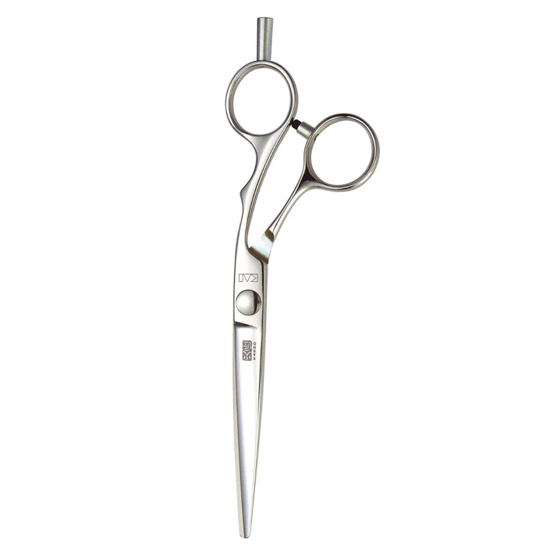 Kasho Ciseaux de coupe de cheveux décalés en argent