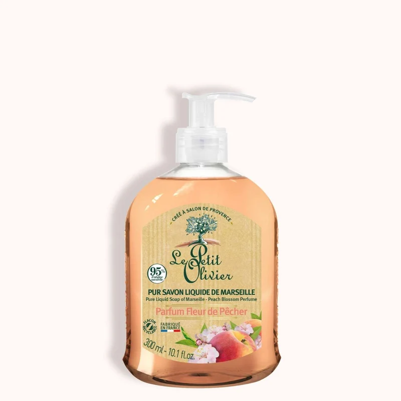 Pur Savon Liquide de Marseille - Parfum Fleur de Pêcher