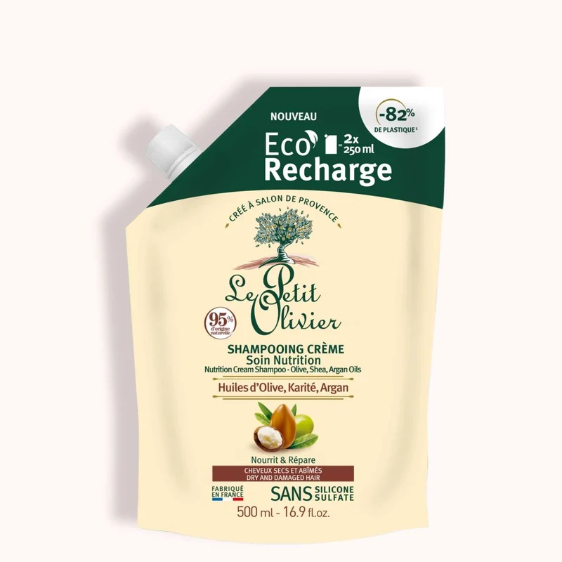 Eco-Recharge Shampoing Cheveux Secs et Abimés