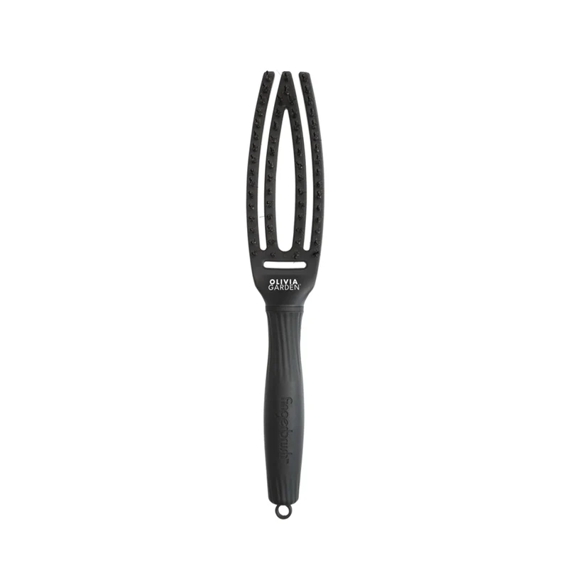 Brosse FINGERBRUSH Noir Poils Nylon & Sanglier