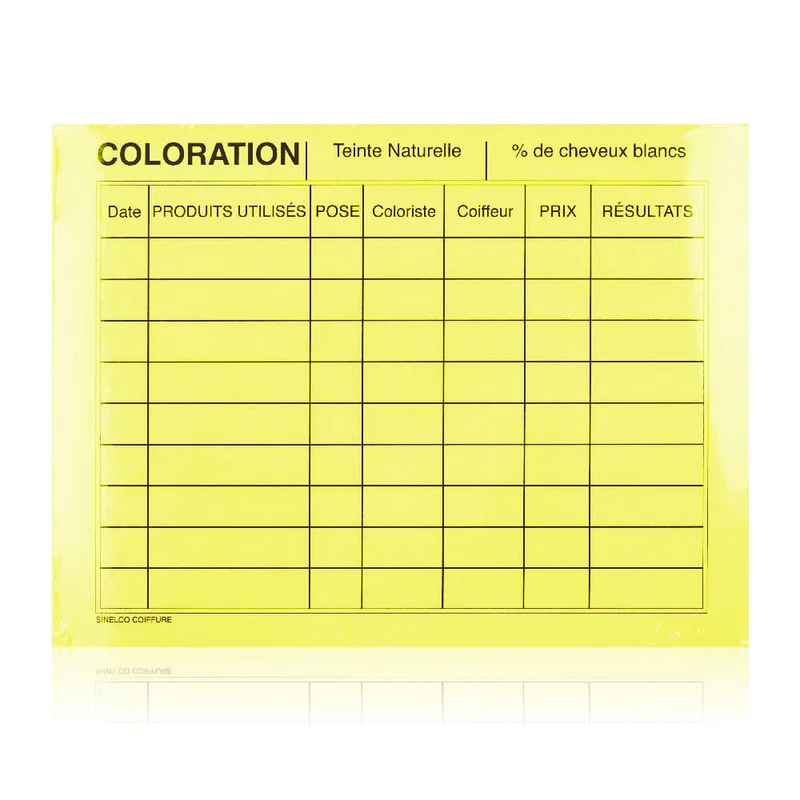 Fiches coloration et permanente
