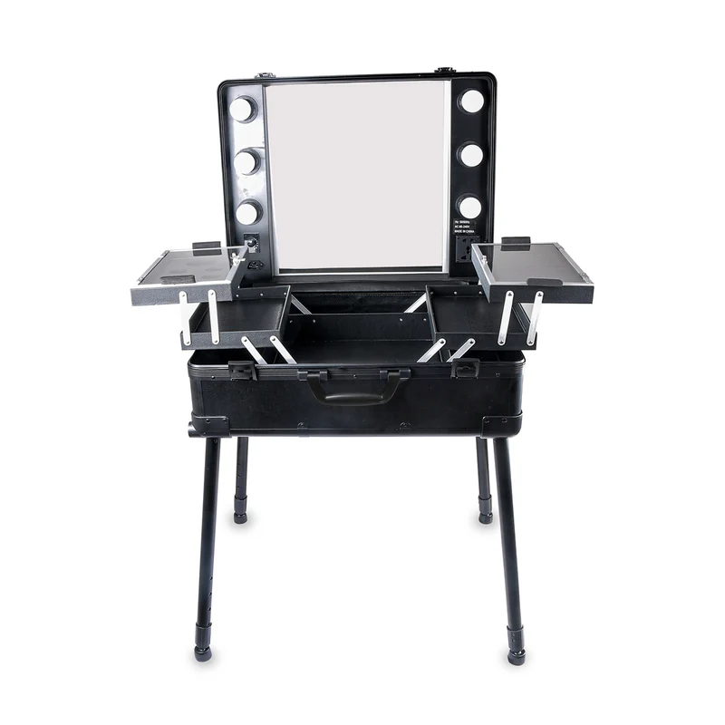 Table Maquillage Lumineuse Portable Noire