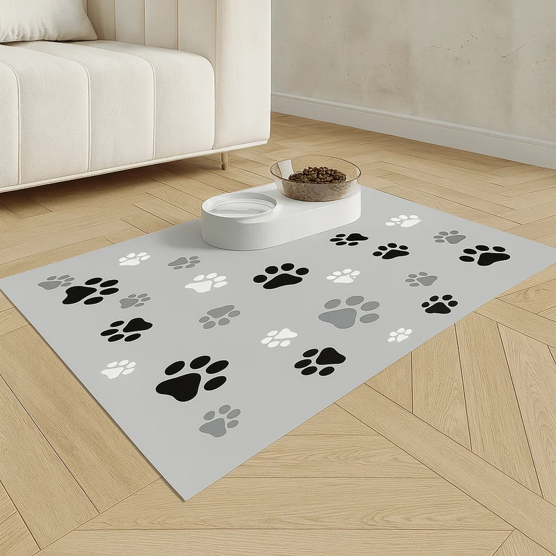 Tapis Gamelle Antidérapant Absorbant Chien