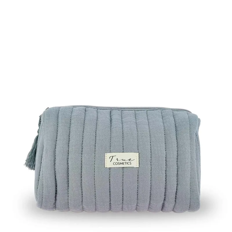 Trousse gaze de coton bleue True Cosmetics