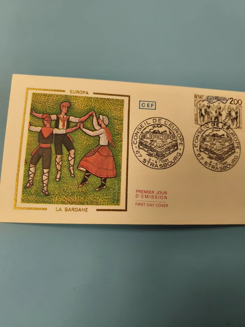 Enveloppe FDC Premier Jour d?Émission Europa La Sardane Strasbourg 1981