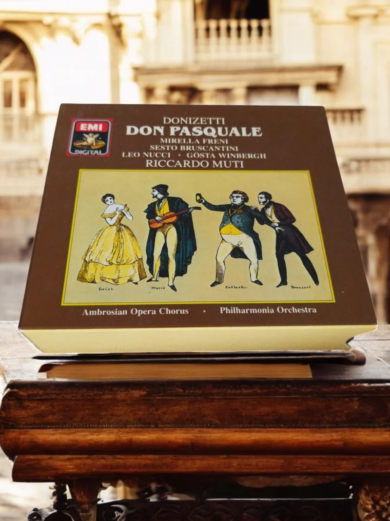 Coffret CD Donizetti Don Pasquale EMI Digital Riccardo Muti opéra vintage