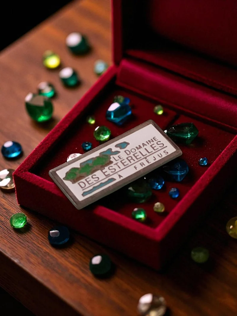 Pin's Le Domaine des Estérelles Fréjus vintage édition limitée, badge publicitai