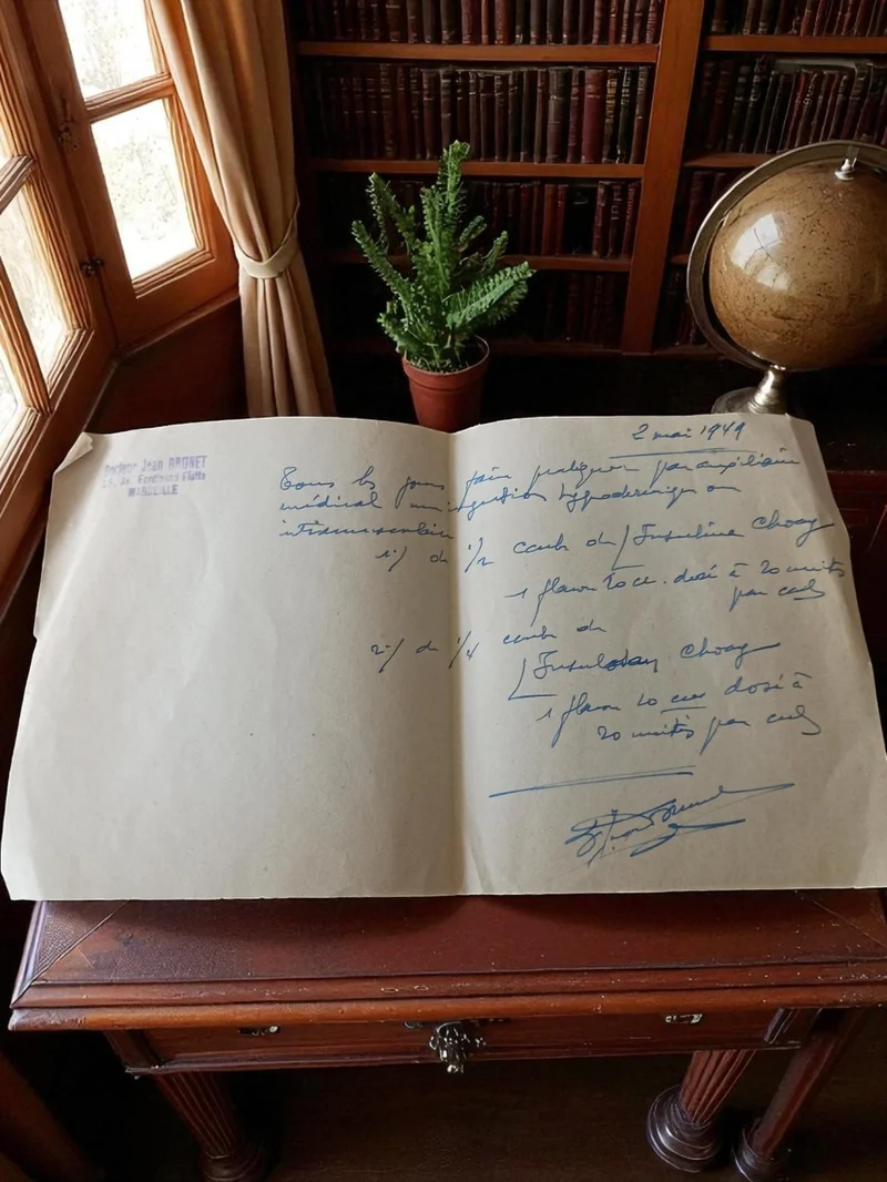 Lettre manuscrite ancienne 1949 vintage, correspondance post WW2 France