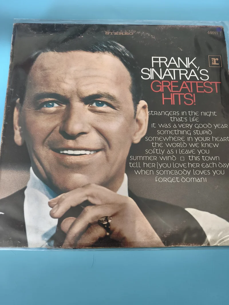 Vinyle 33T ancien Frank Sinatra rétro ? Disque vintage collection musique jazz