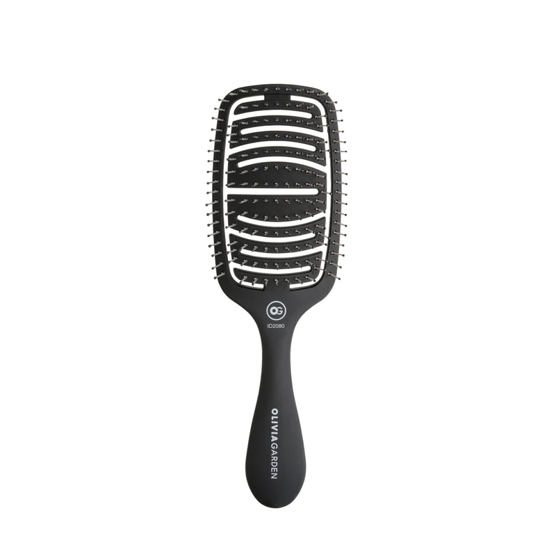 Brosse Essential Care Flex Matt Black pour cheveux épais