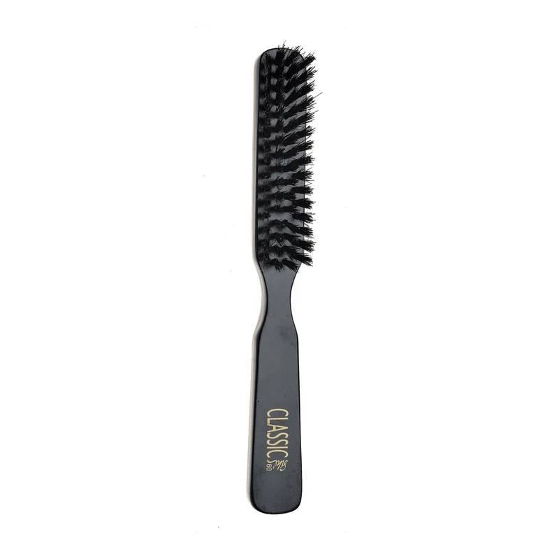 Brosse plate poils de sanglier bois noir