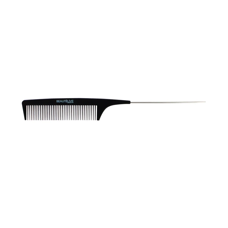 Peigne à Queue en Fer Carbone Noir 21,3cm