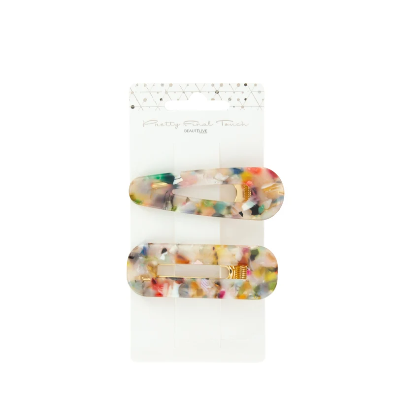 Barrette écaille x2