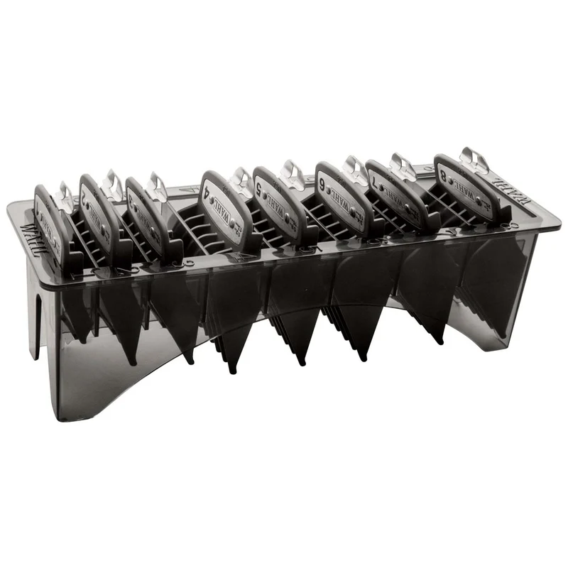 Set de 8 Contre-Peignes Premium Noirs 3 à 25mm ref 03171-600