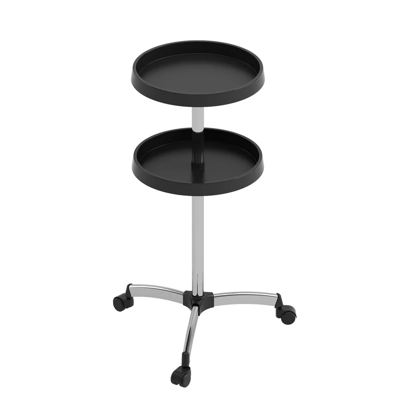 Table Coloration LAURA 2 plateaux Ronds Noirs