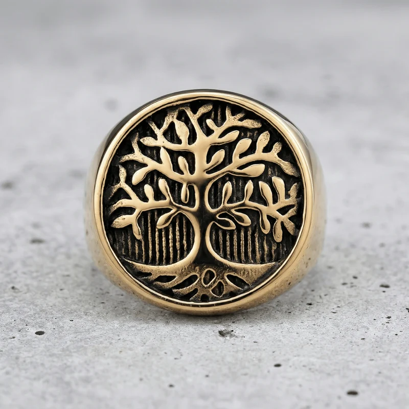 Bague Chevalière Homme Arbre de Vie