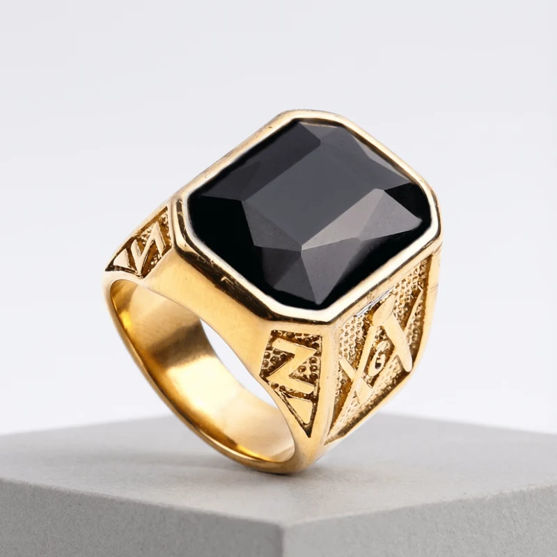 Bague Chevalière Homme Or avec Pierre