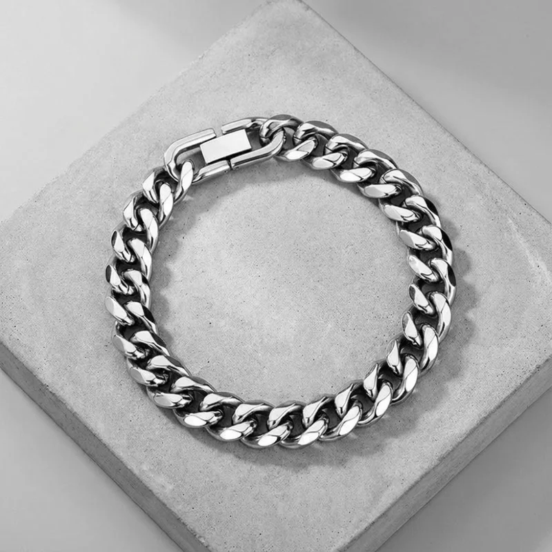 Bracelet Gourmette Homme Argent Grosse Maille