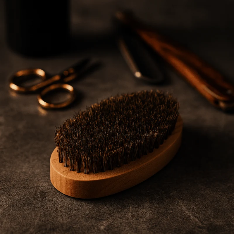 Brosse à Barbe en Poils de Sanglier