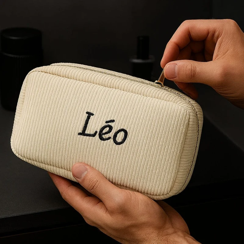 Trousse Toilette Homme Personnalisée - Broderie Prénom