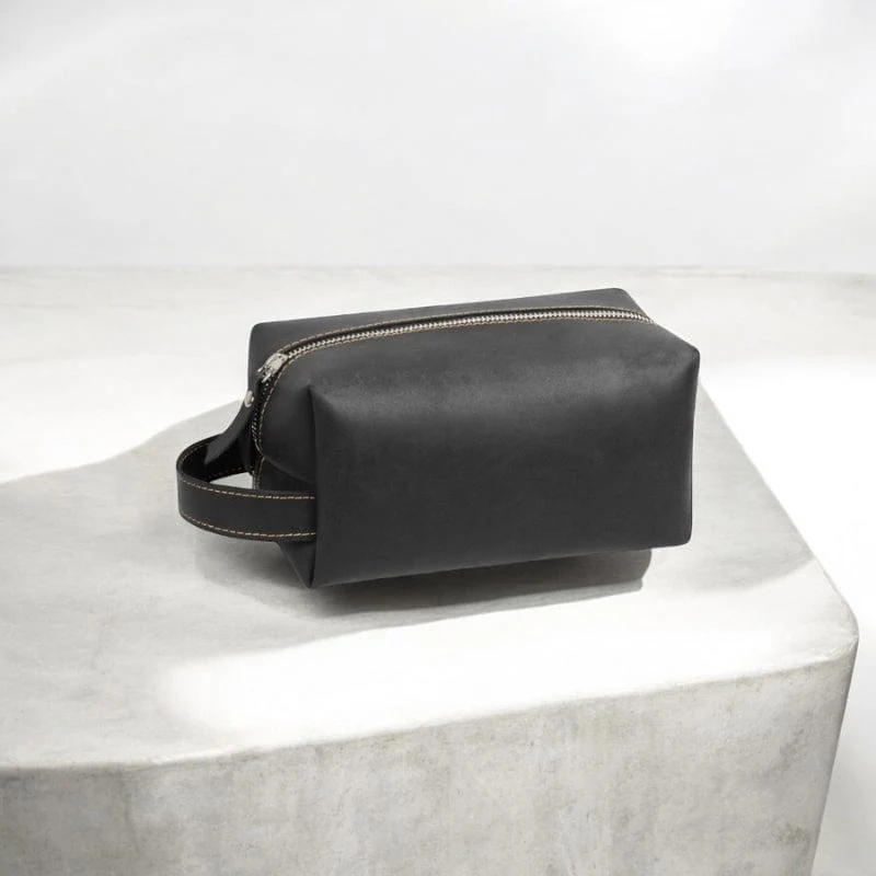 Trousse de toilette voyage homme cuir – Compacte et pratique