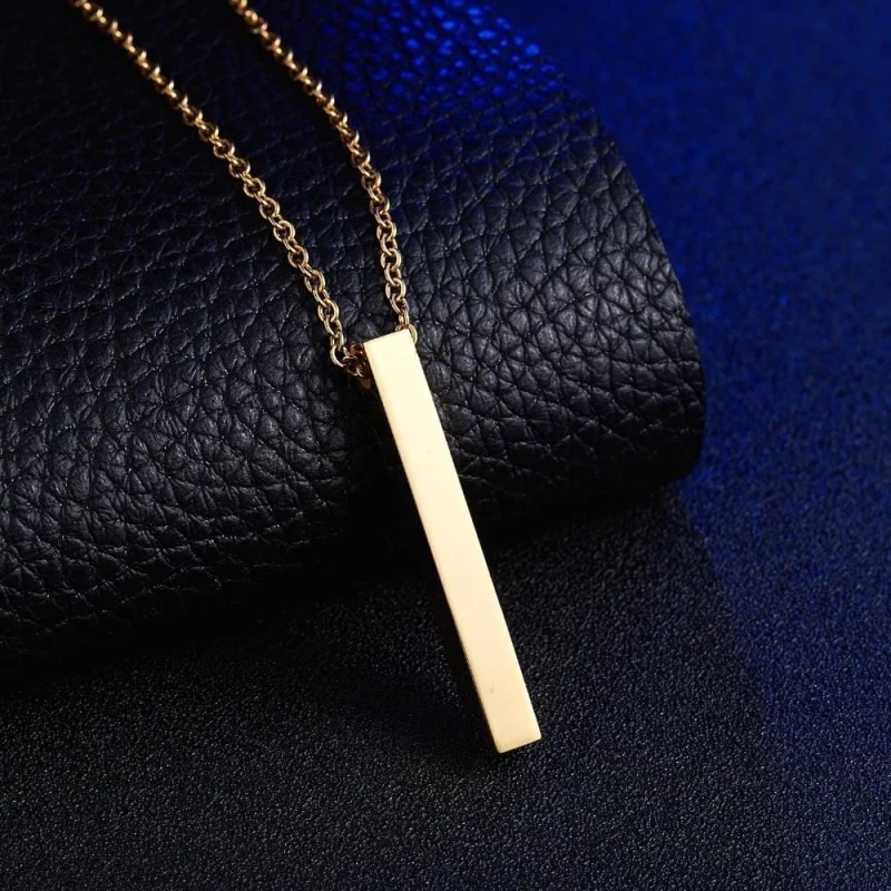 COLLIER À GRAVER EN ACIER INOXYDABLE